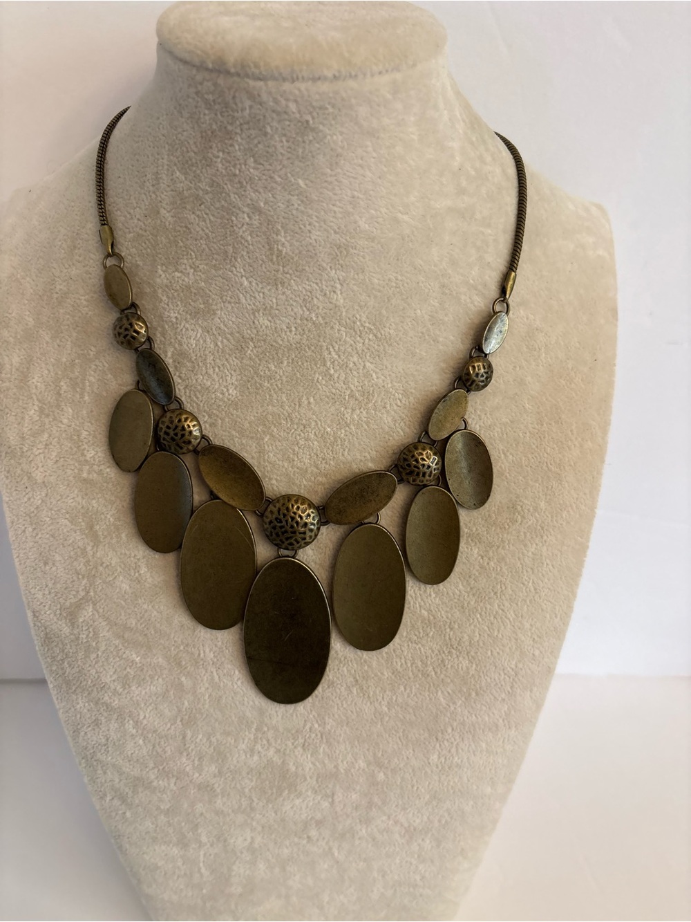 Paparazzi New With Tags Bronze Statement Necklace Earring Set